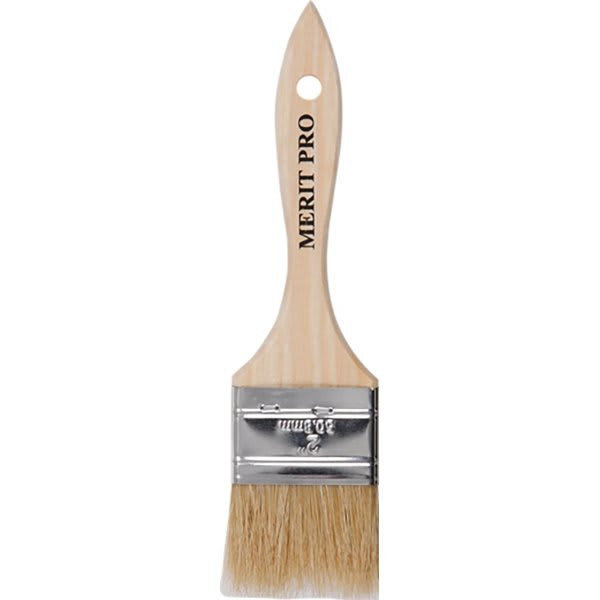 Merit Pro Dynamic 00017 2" White Bristle Chip Brush, Package Of 24