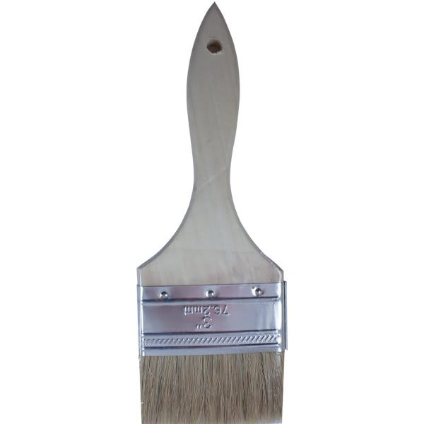 Merit Pro Dynamic 00030 3" White Bristle Double Thick Chip Brush, Package Of 12