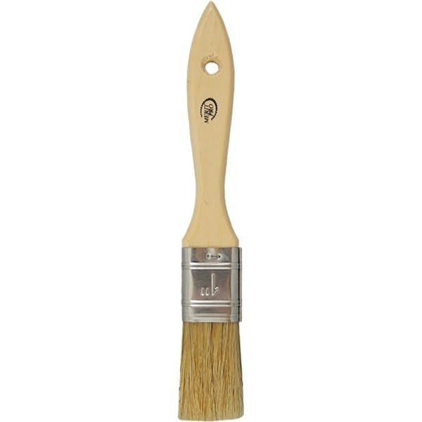 Merit Pro Dynamic 00412 1" White Bristle Double Thick Chip Brush, Package Of 36