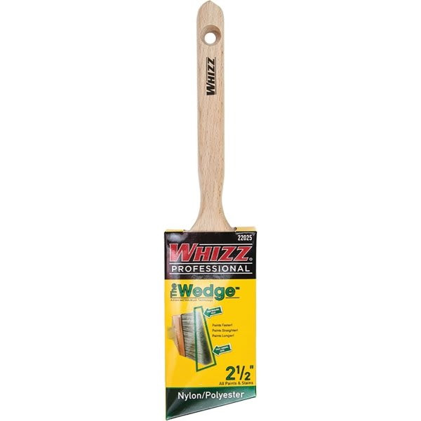 Whizz 22025 2-1/2" Pro Wedge Nylon Poly Angle Sash Brush