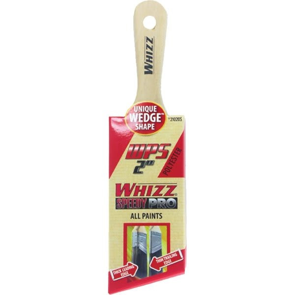 Whizz 21020s 2" Pro Wedge Shorty Angle Sash Brush, Package Of 12