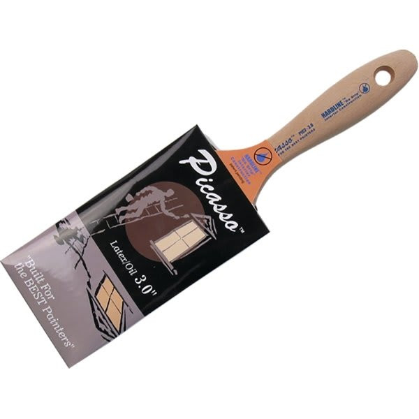 Proform Pic2-3.0 3" Picasso Straight Cut Brush W/ Beavertail Handle