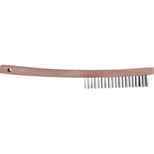 Merit Pro 00400 14" 3 X 19 Row Tempered Steel Wire Brush, Package Of 12