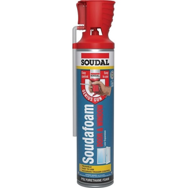 Soudal Low Expansion Foam Genius Gun 20 Ounce Can Pack Of 3