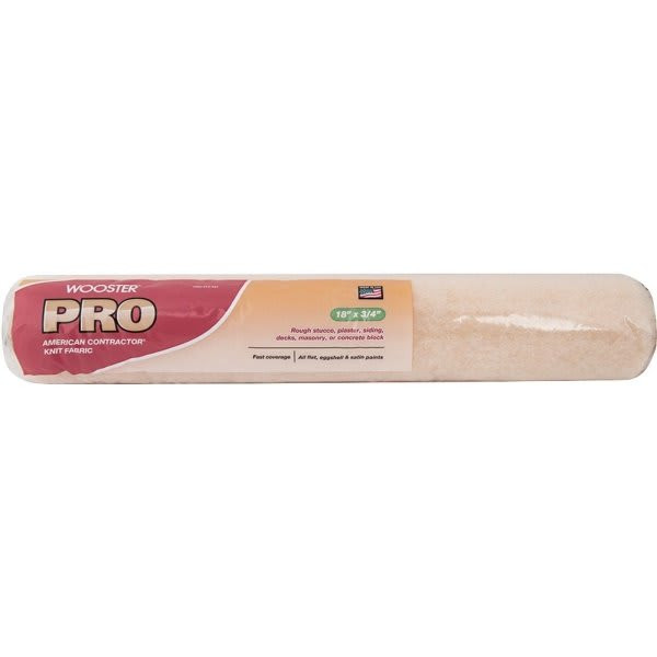 Wooster 18 In. X 3/4 In. Pro American Contractor High Density Knit Fabric Roller