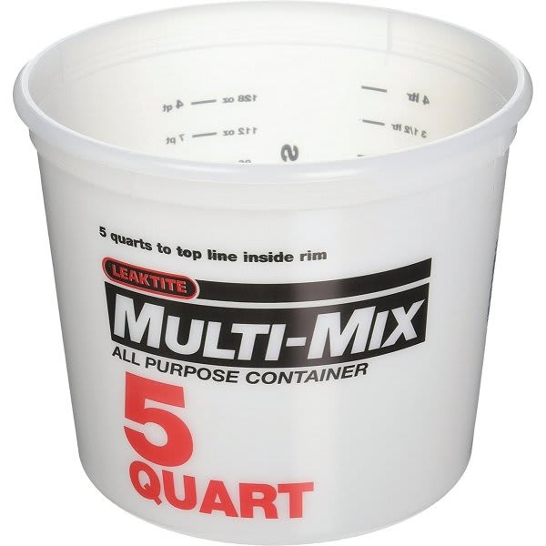Leaktite 35103 10m3 5 Qt Multi Mix Container, Package Of 50