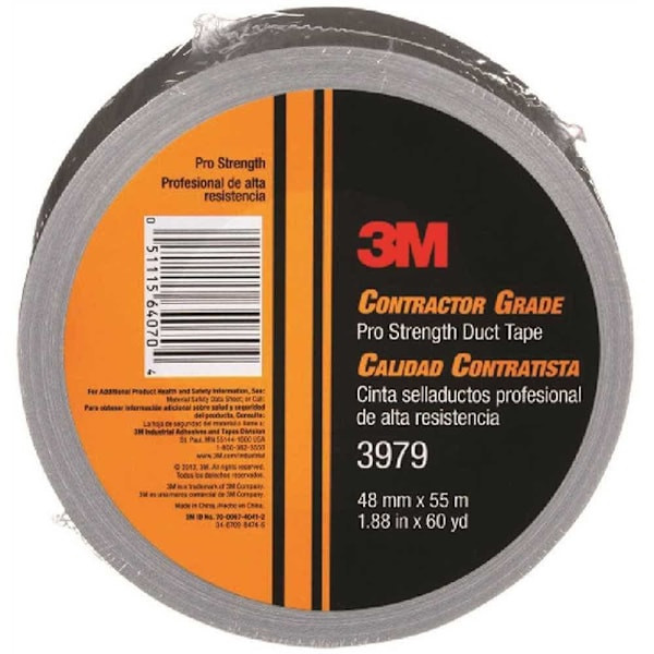 3m 1.88 In X 60 Yds Contractor Grade Pro Strength Duct Tape Silver