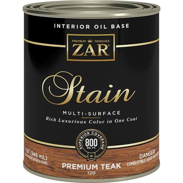 Zar 1 Qt. Premium Teak 120 Wood Stain (4-Pack)