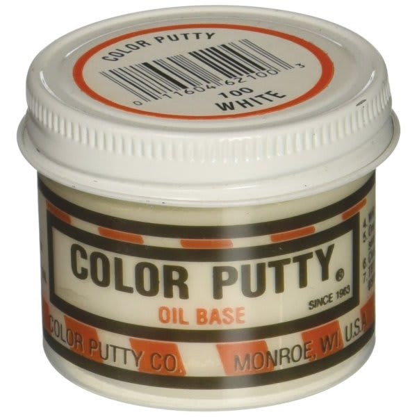Color Putty 100 3.68 Oz. Jar White, Case Of 6