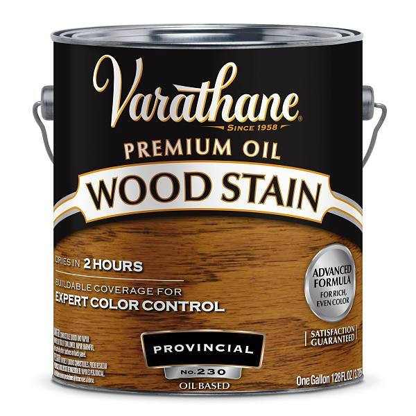 Rust-Oleum Varathane High Solid Wiping Stain, Provincial, 1 Gallon, Case Of 2