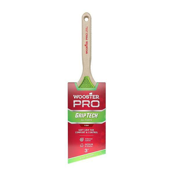 Wooster PRO 3 In. Griptech Polyester Angle Sash Brush