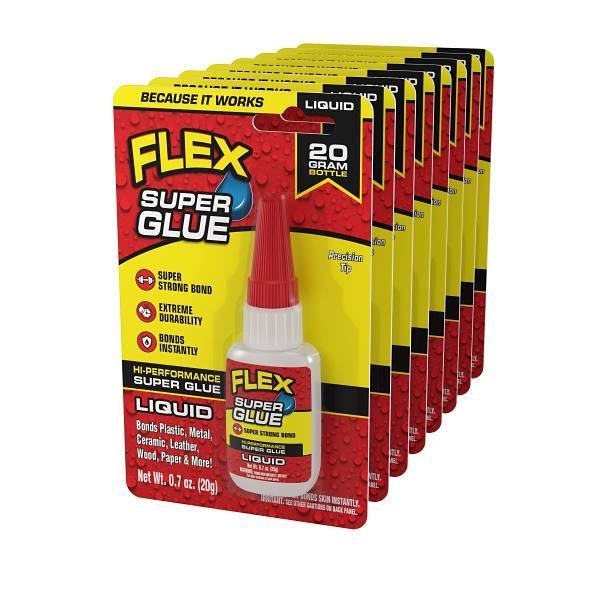 Flex Seal Super Glue Liquid Bottle 20g - Case Of 8 357761