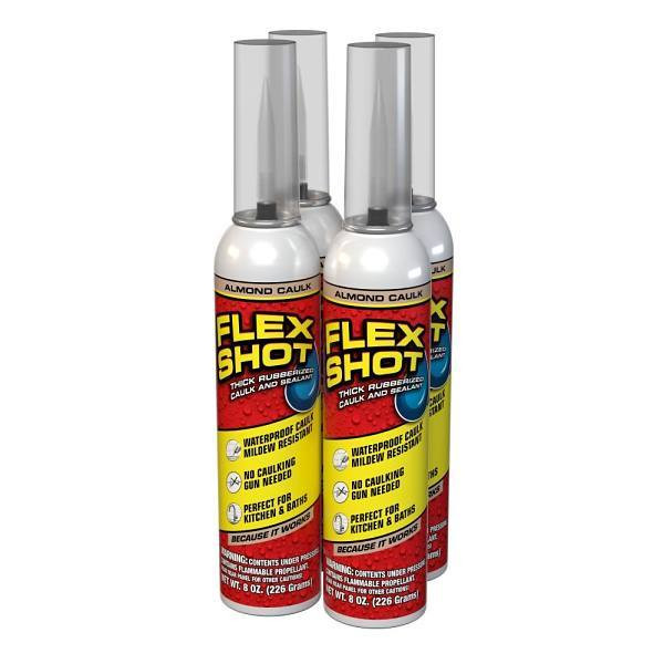 Flex Seal Shot Almond Net 8 Oz. Case Of 4 357776