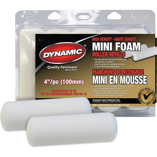 Dynamic Hm005305 100mm 4" Mini Foam Refill, Package Of 20