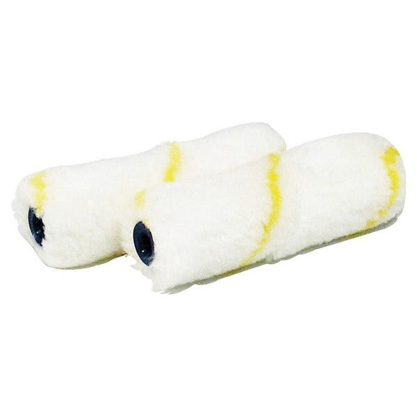 Dynamic 05309 (100mm X 2mm) 4" X 1/2" Yellow Stripe Mini Roller Refill (2 Pack)