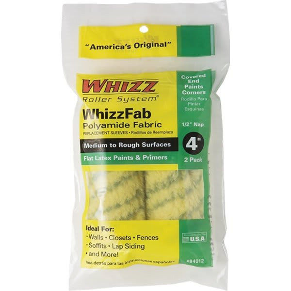 Whizz 84012 4" Whizzfab 1/2" Nap Mini Roller, Package Of 20