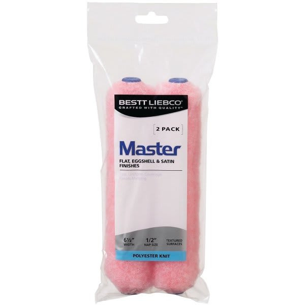 Psb / Bestt Liebco 509424000 6-1/2" Pink Knit 1/4" Nap Mini Roller, Package Of 12