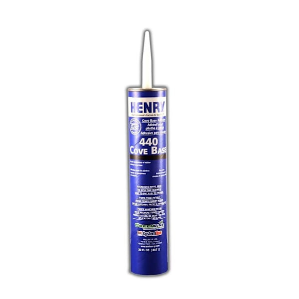 Henry 440 Cove Base Adhesive, 30 Oz. Capacity, Case Of 12