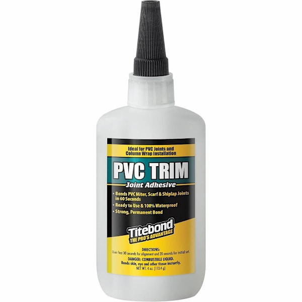 Titebond PVC Trim Joint Adhesive, 4 Oz. Bottle, Package Of 10 381384