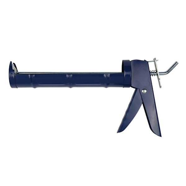 Irion Half-Pipe Caulk Gun With Rack, 4-1 Thrust Ratio, Blue, 10 Oz. 381849