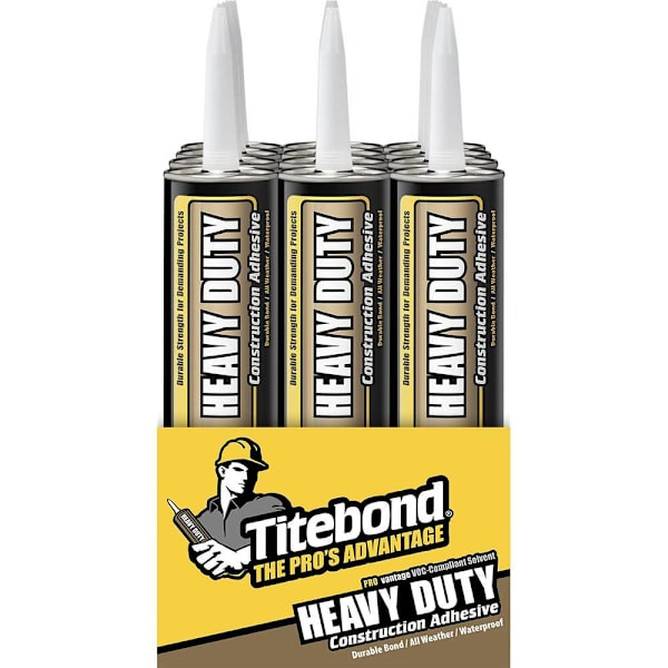 Titebond Provantage Heavy Duty Construction Adhesive, 10 Oz., Package Of 12 382327