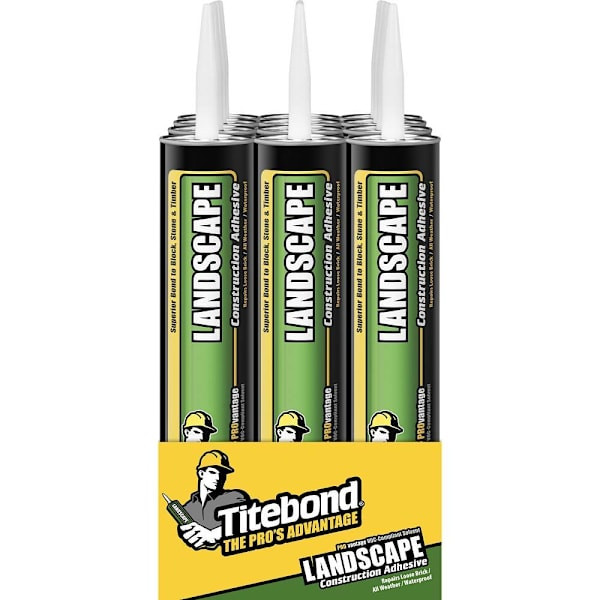Titebond Provantage Landscape Construction Adhesive, 28 Oz., Package Of 12 382332