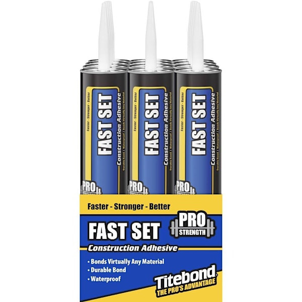 Titebond Fast Set Polyurethane Construction Adhesive, 28 Oz., Package Of 12 382337