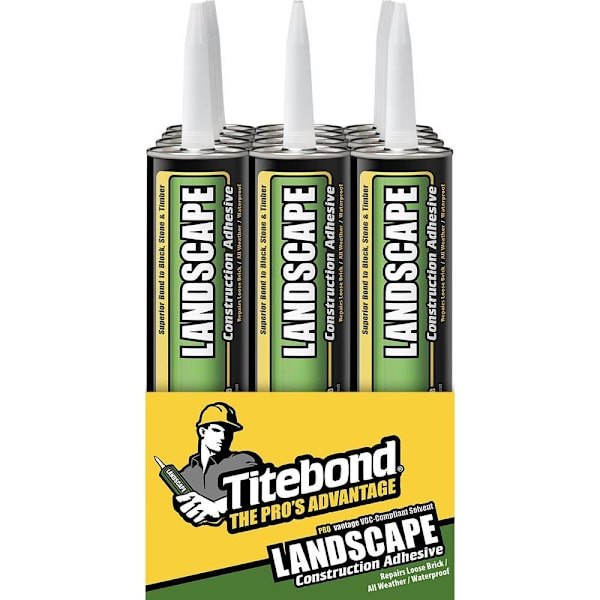 Titebond Provantage Landscape Construction Adhesive, 10 Oz., Package Of 12 382475