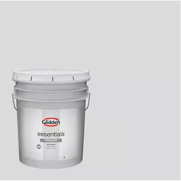 PPG Glidden Essentials Interior Latex, Flat, Thin Ice, 5 Gallon