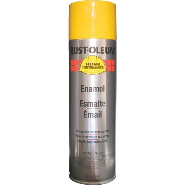 Rust-Oleum Perform Enamel Gloss Spray Paint, 15 Oz, J Deere Yellow, Case Of 6
