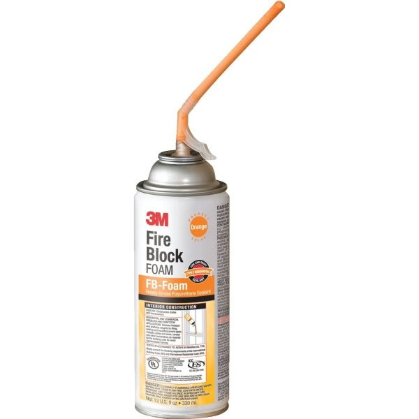 3m 12 Oz Fire Block Foam, Expands Up To 200% In Volume, Heat Resistant To 240°F