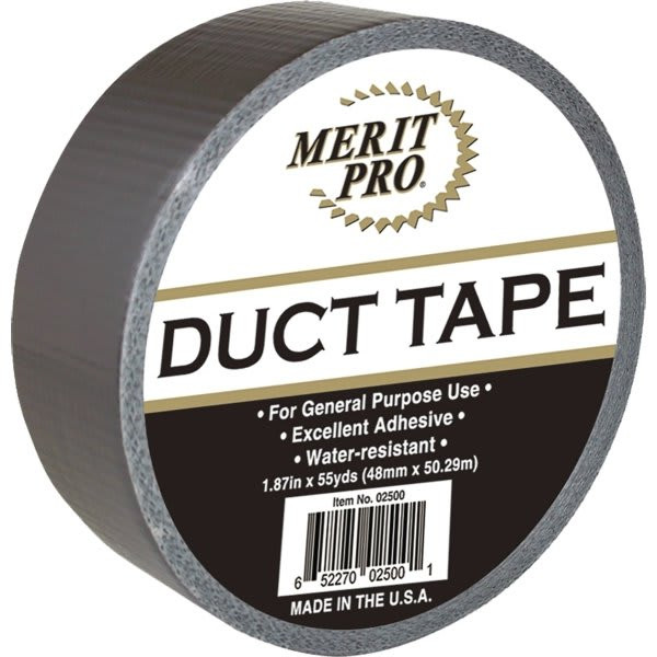 Merit Pro Dynamic 02500 2" X 55yd Utility Duct Tape, Case Of 24