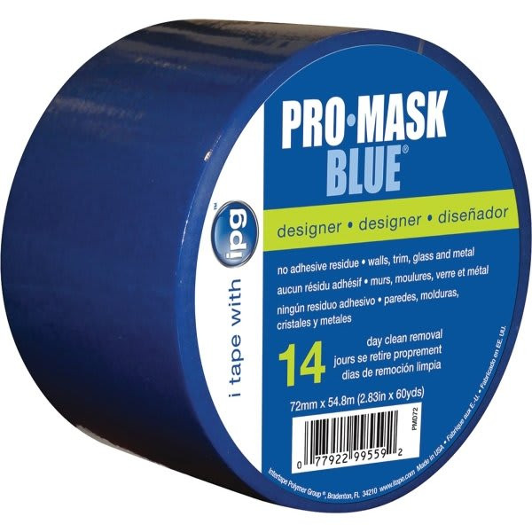 Intertape Polymer Group Pmd72 2.83" X 60yd Blue Pro Mask Designers Painters Tape