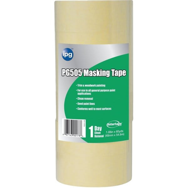 Intertape Polymer Group Pg505.123 2" Pro Grade Masking Tape Bulk, Case Of 24
