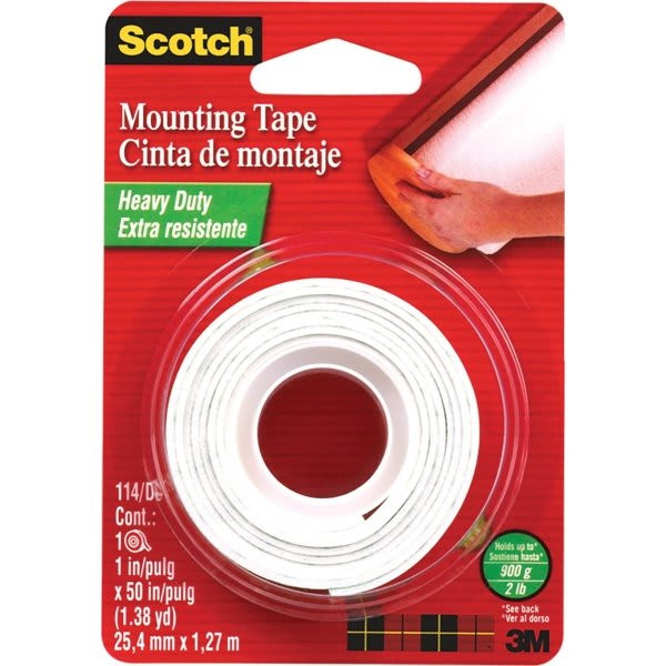 3m 114 1" X 50" Mounting Tape, Case Of 12