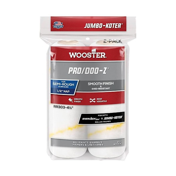 Wooster 4½" Jumbo-Koter Pro/Doo-Z 1/2" Package Of 2