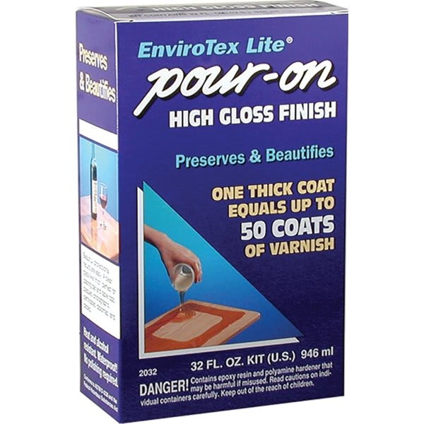 Eti 2032 32oz High Gloss Envirotex Lite Polymer Coating Two Part Kit