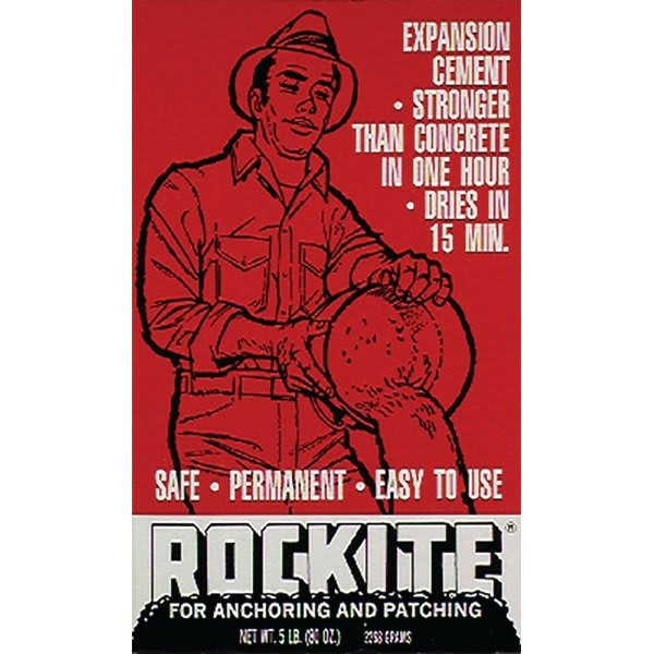 Hartline Products Rockite 10005 5lb Box Anchoring Cement Cs Code, Package Of 10