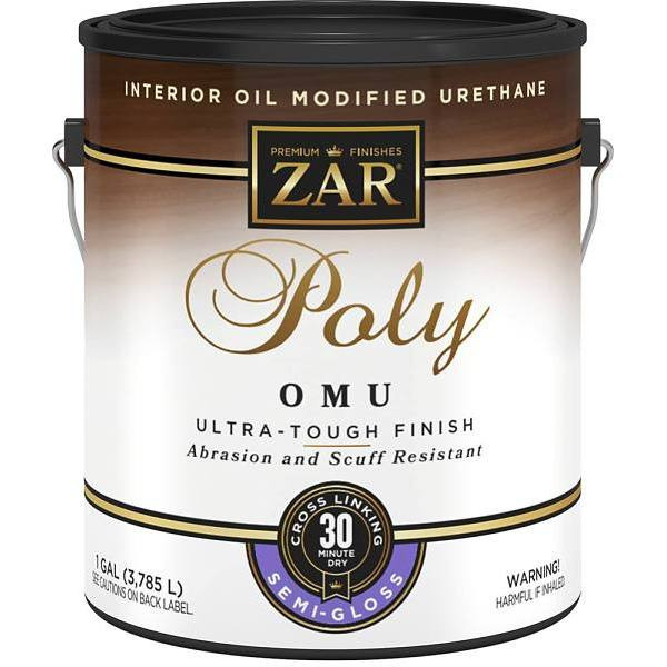 Zar 1 Gal. Semi Gloss Poly Omu Int Oil Modified Urethane