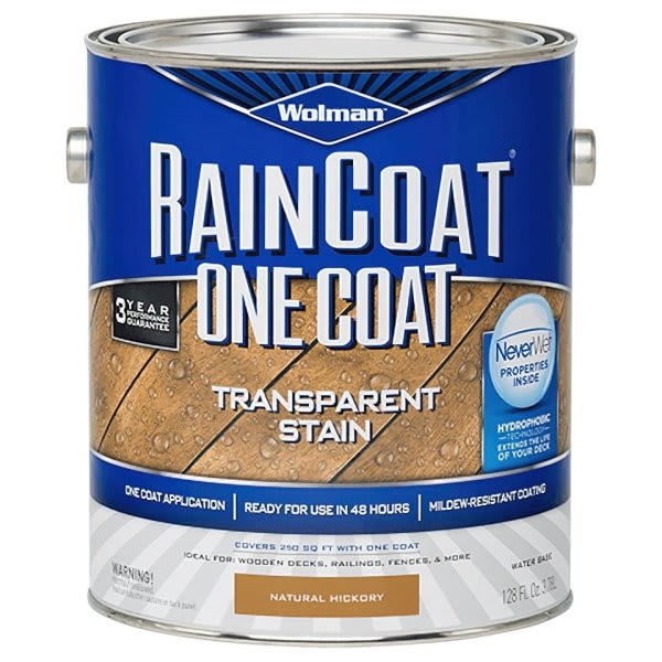 Rust-Oleum Wolman Natural Hickory Raincoat Water-Based Stain Case Of 4