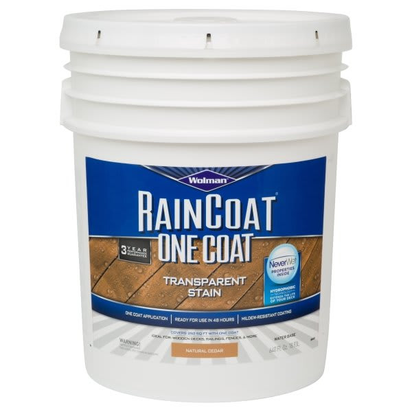 Rust-Oleum Wolman 5 Gal Natural Cedar Raincoat Water-Based Stain
