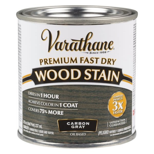 Rust-Oleum Varathane Carbon Gray Fast Dry Wood Stain Case Of 4