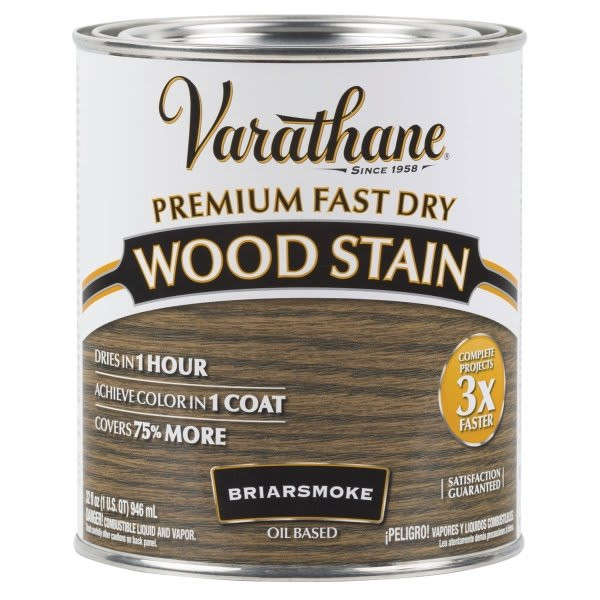 Rust-Oleum Varathane Briar Smoke Premium Fast Dry Wood Stain Case Of 2
