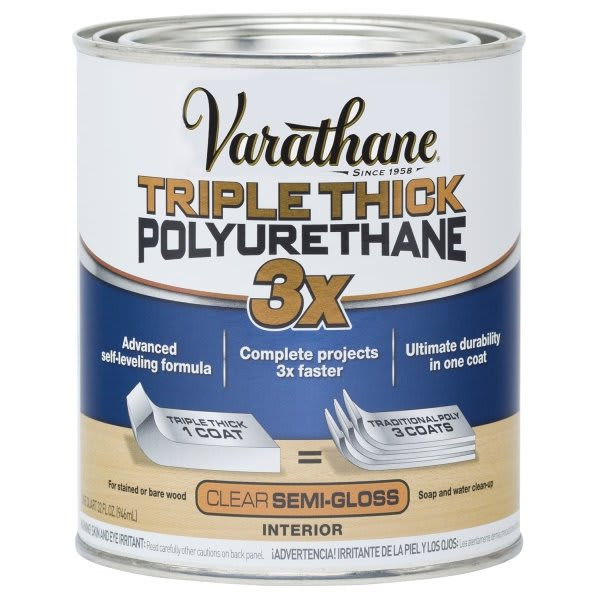 Rust-Oleum Varathane Semi-Gloss Triple Thick Polyurethane Case Of 2