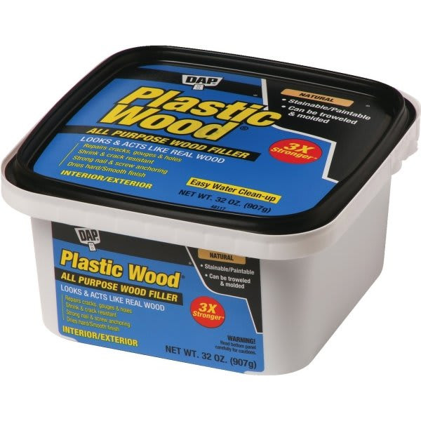 Dap 32 Oz. Plastic Wood All-Purpose Wood Filler (Natural) (4-Pack)
