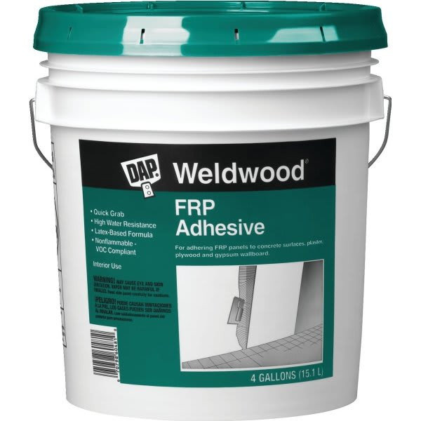 Dap Weldwood 4 Gal Frp Latex Based Adhesive
