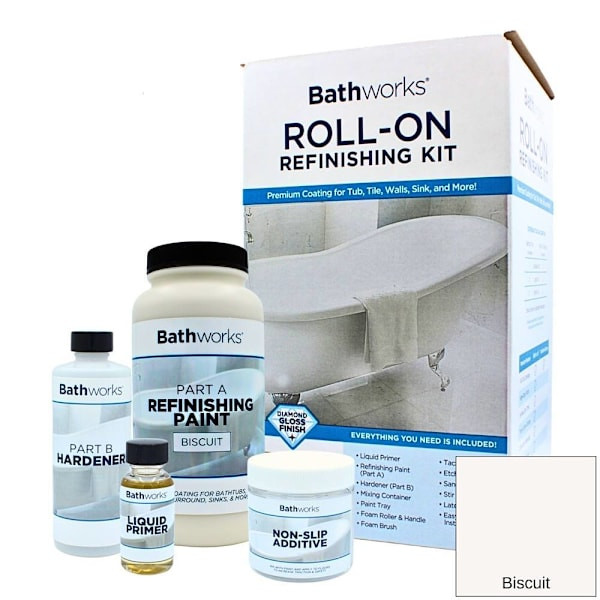Bathworks Non-Slip Bath/wall Kit (Biscuit)