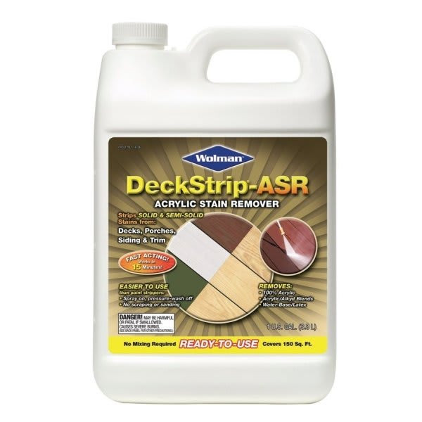 Rust-Oleum Wolman 128 Oz Deckstrip Asr Acrylic Stain Remover Package Of 4