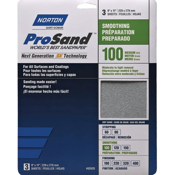 Norton 03222 P100c Grit 5" Pro Sand Multi Air Disc, Package Of 10