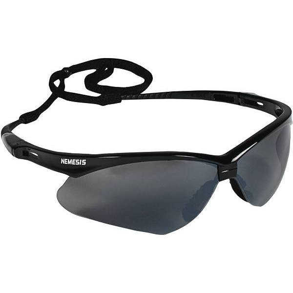 Kleenguard Nemesis Safety Eyewear, Smoke Mirror With Black Frame 25688